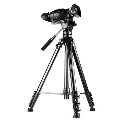 YUNTENG VCT-999RM Portable Aluminum Alloy Tripod with Quick Release Plate for Canon Nikon DSLR Camera