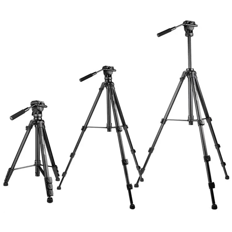 YUNTENG VCT-999RM Portable Aluminum Alloy Tripod with Quick Release Plate for Canon Nikon DSLR Camera
