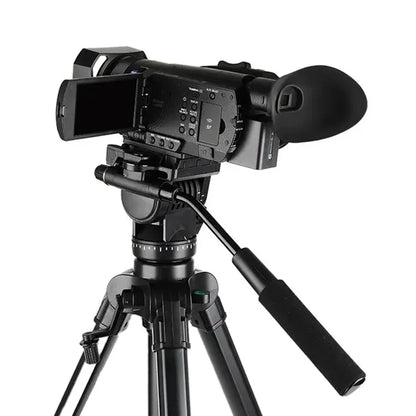 YUNTENG VCT-999RM Portable Aluminum Alloy Tripod with Quick Release Plate for Canon Nikon DSLR Camera