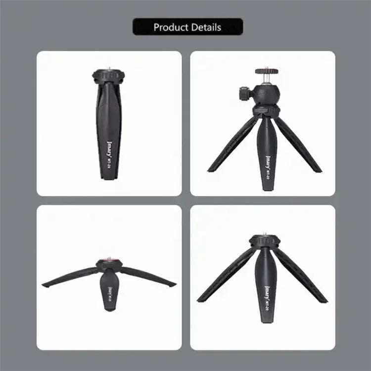 JMARY MT-20 360 Degree Ball Head Selfie Stick Folding Desktop Tripod with Phone Holder