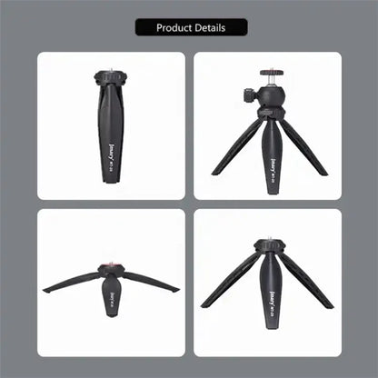 JMARY MT-20 360 Degree Ball Head Selfie Stick Folding Desktop Tripod with Phone Holder