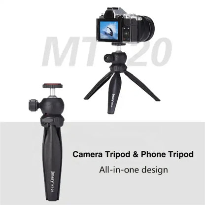 JMARY MT-20 360 Degree Ball Head Selfie Stick Folding Desktop Tripod with Phone Holder