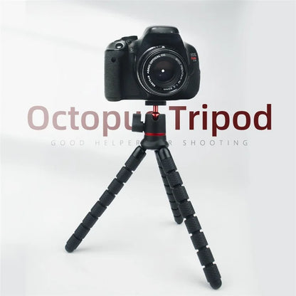 JUNNX JX-PJ-04 1 / 4" Screw Flexible Octopus Tripod Stand with Rotating Ball Head