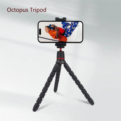 JUNNX JX-PJ-04 1 / 4" Screw Flexible Octopus Tripod Stand with Rotating Ball Head