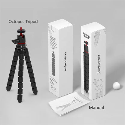JUNNX JX-PJ-04 1 / 4" Screw Flexible Octopus Tripod Stand with Rotating Ball Head