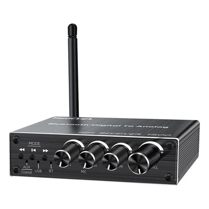 T500 U-Disk Mic Amplifier Speaker Converter with Remote Control, Bluetooth 5.3 Audio Adapter