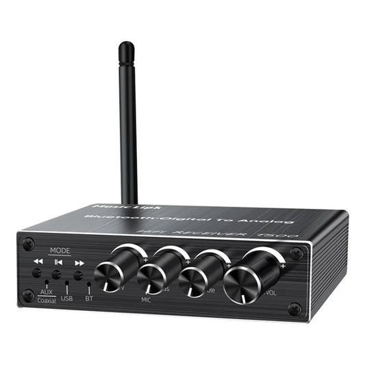 T500 U-Disk Mic Amplifier Speaker Converter with Remote Control, Bluetooth 5.3 Audio Adapter