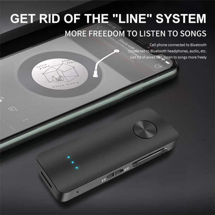 T66 Wireless Bluetooth Adapter Hands-free Call Audio Receiver Transmitter