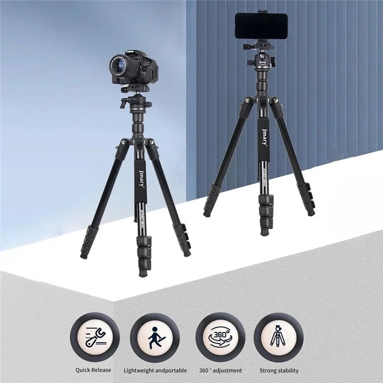 JMARY KT285+NB40 Detachable Camera Phone Stand Telescopic Live Streaming Photography Monopod Tripod