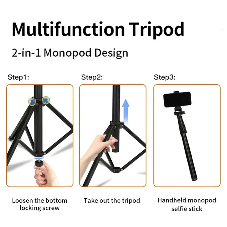 JMARY MT-39 Live Streaming DSLR Camera Stand Holder Phone Clamp Tripod