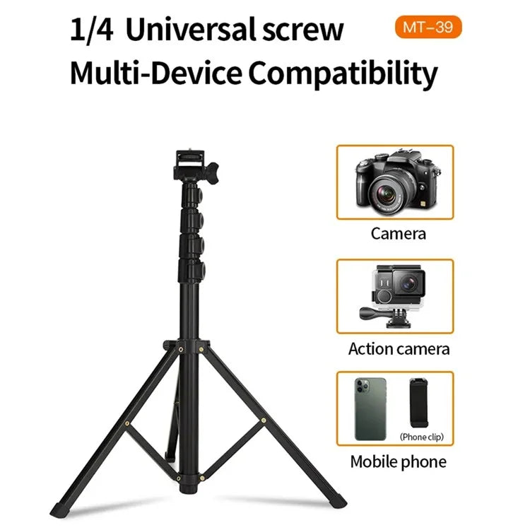 JMARY MT-39 Live Streaming DSLR Camera Stand Holder Phone Clamp Tripod