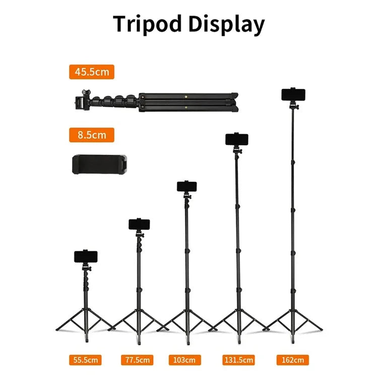 JMARY MT-39 Live Streaming DSLR Camera Stand Holder Phone Clamp Tripod