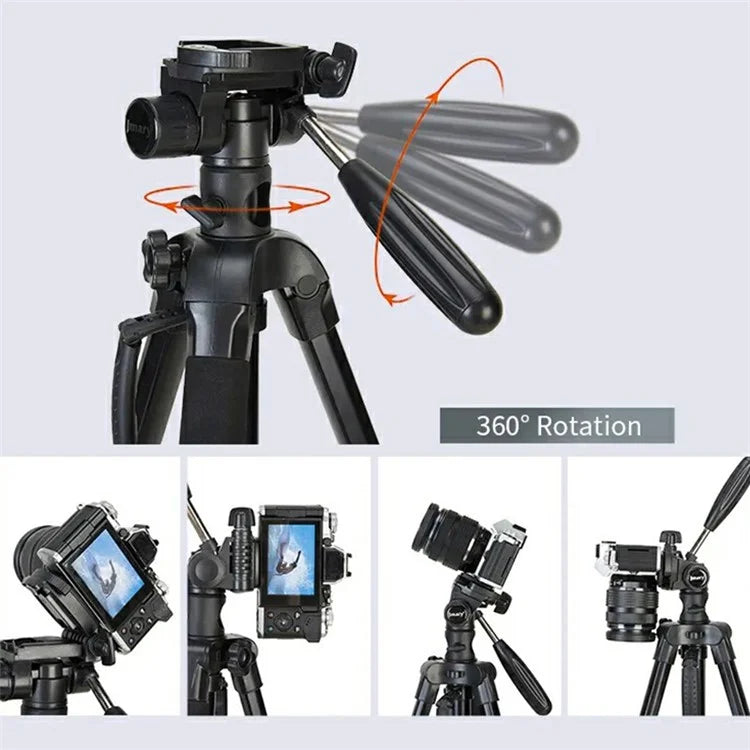 JMARY KP-2274 Multi-function Outdoor Photography Tripod 5-section Adjustable Monopod