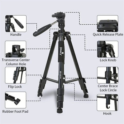 JMARY KP-2274 Multi-function Outdoor Photography Tripod 5-section Adjustable Monopod