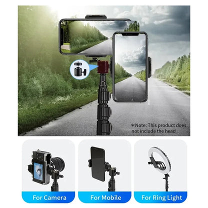 JMARY MT-40 2-in-1 5-section Height Adjustable Tripod Monopod with Phone Holder