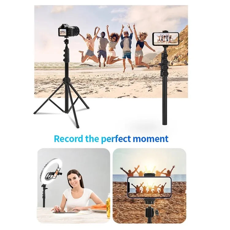 JMARY MT-40 2-in-1 5-section Height Adjustable Tripod Monopod with Phone Holder
