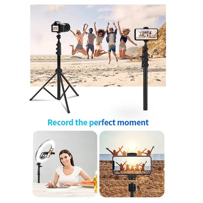 JMARY MT-40 2-in-1 5-section Height Adjustable Tripod Monopod with Phone Holder