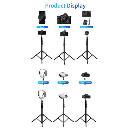 JMARY MT-40 2-in-1 5-section Height Adjustable Tripod Monopod with Phone Holder