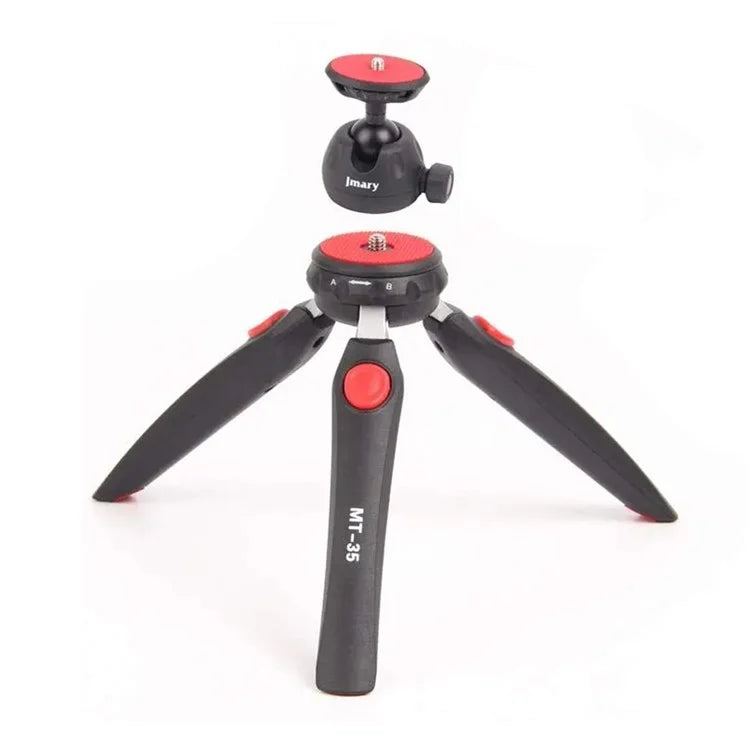 JMARY MT-35 Photography 2 Sections 360 Degree Rotatable Tripod with Phone Holder