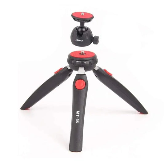 JMARY MT-35 Photography 2 Sections 360 Degree Rotatable Tripod with Phone Holder