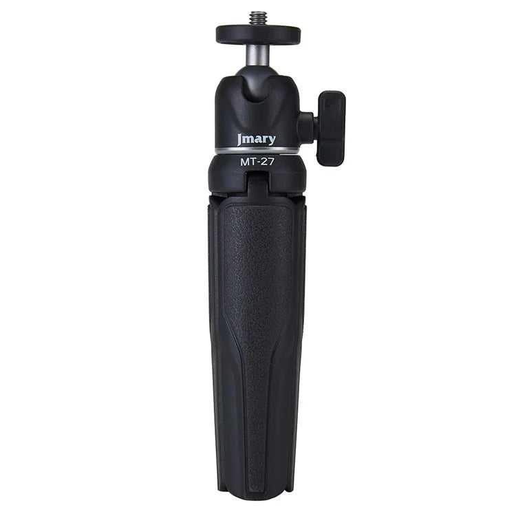 JMARY MT-27 3 Sections Adjustable Portable Live Streaming Desktop Tripod + Phone Holder