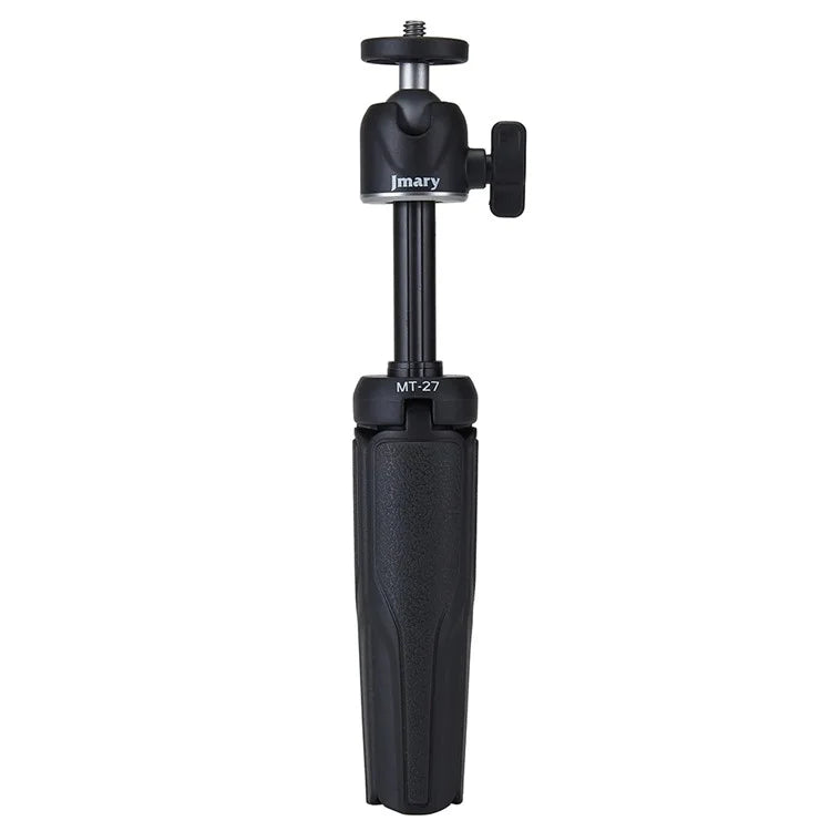 JMARY MT-27 3 Sections Adjustable Portable Live Streaming Desktop Tripod + Phone Holder