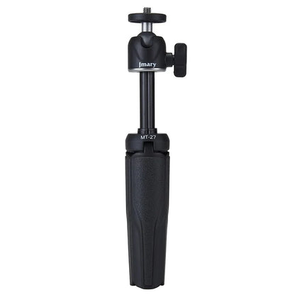 JMARY MT-27 3 Sections Adjustable Portable Live Streaming Desktop Tripod + Phone Holder