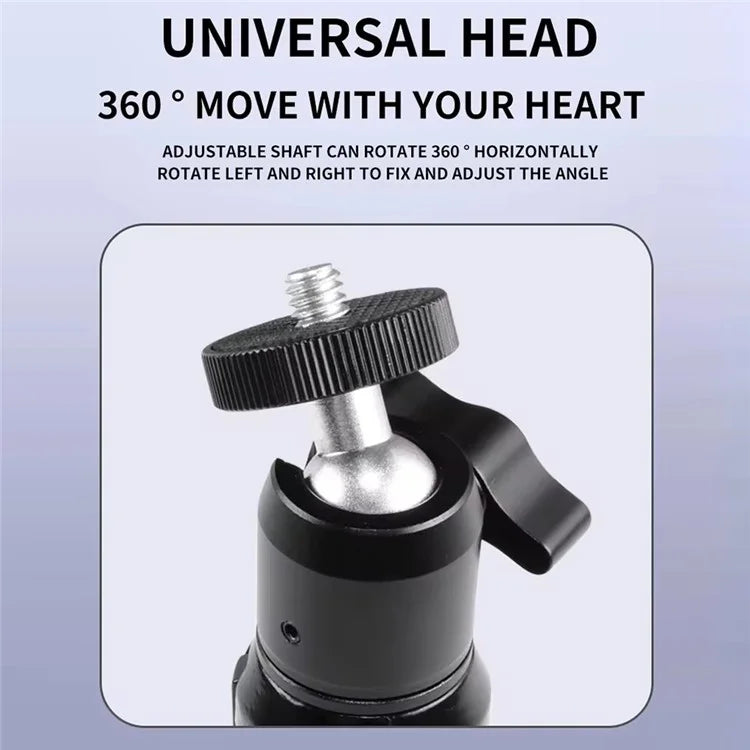 X028 Portable Webcam Tripod Stand Aluminum Alloy Extendable Desktops Tripod