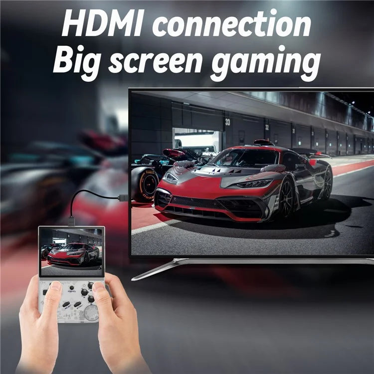 ANBERNIC RG35XX+ 3.5-inch Screen Gaming Console Open Source Handheld Game Machine, with 64G+128G TF Card