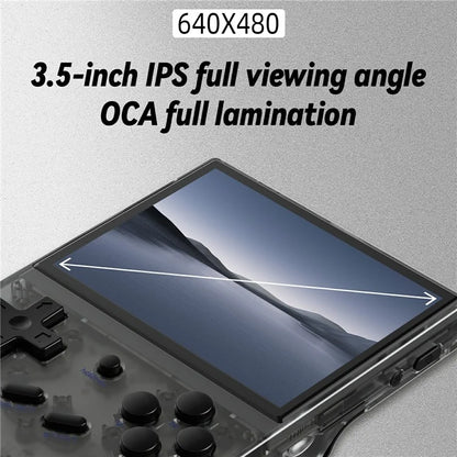 ANBERNIC RG35XX+ 3.5-inch Screen Gaming Console Open Source Handheld Game Machine, with 64G+128G TF Card