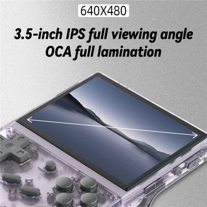 ANBERNIC RG35XX+ 3.5-inch Screen Gaming Console Open Source Handheld Game Machine, with 64G+128G TF Card