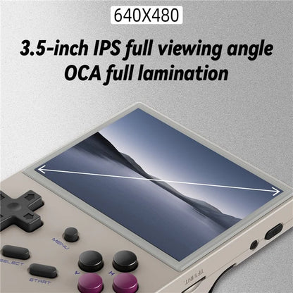 ANBERNIC RG35XX+ 3.5-inch Screen Game Console Open Source Handheld Game Machine, with 64G TF Card