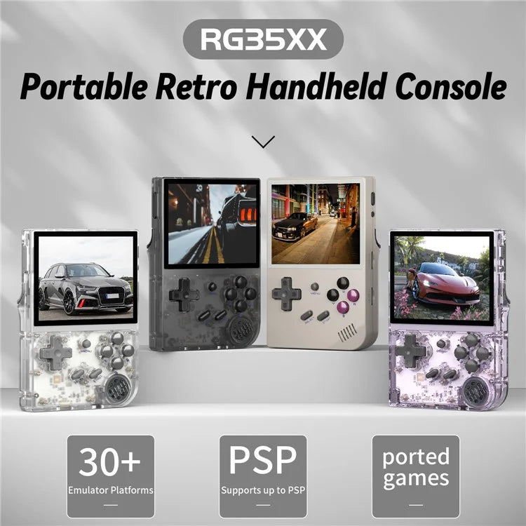 ANBERNIC RG35XX+ 3.5-inch Screen Game Console Open Source Handheld Game Machine, with 64G TF Card