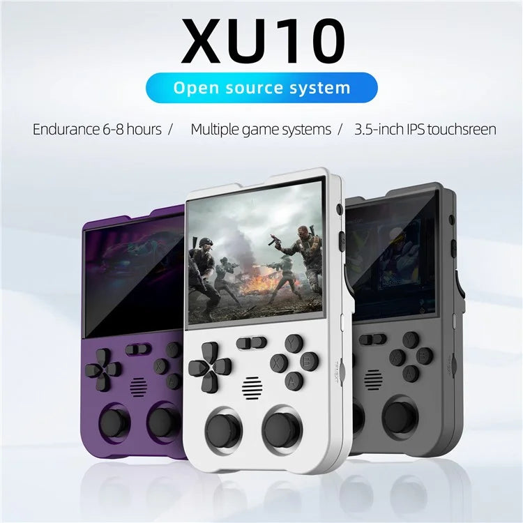 AMPOWN XU10 Dual Joy-Stick Game Machine Retro Handheld Game Console (No TF Card)
