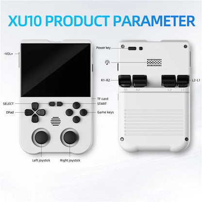 AMPOWN XU10 Dual Joy-Stick Game Machine Retro Handheld Game Console (No TF Card)