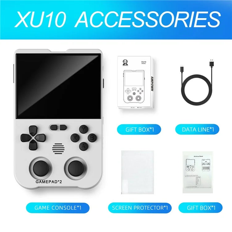 AMPOWN XU10 Dual Joy-Stick Game Machine Retro Handheld Game Console (No TF Card)