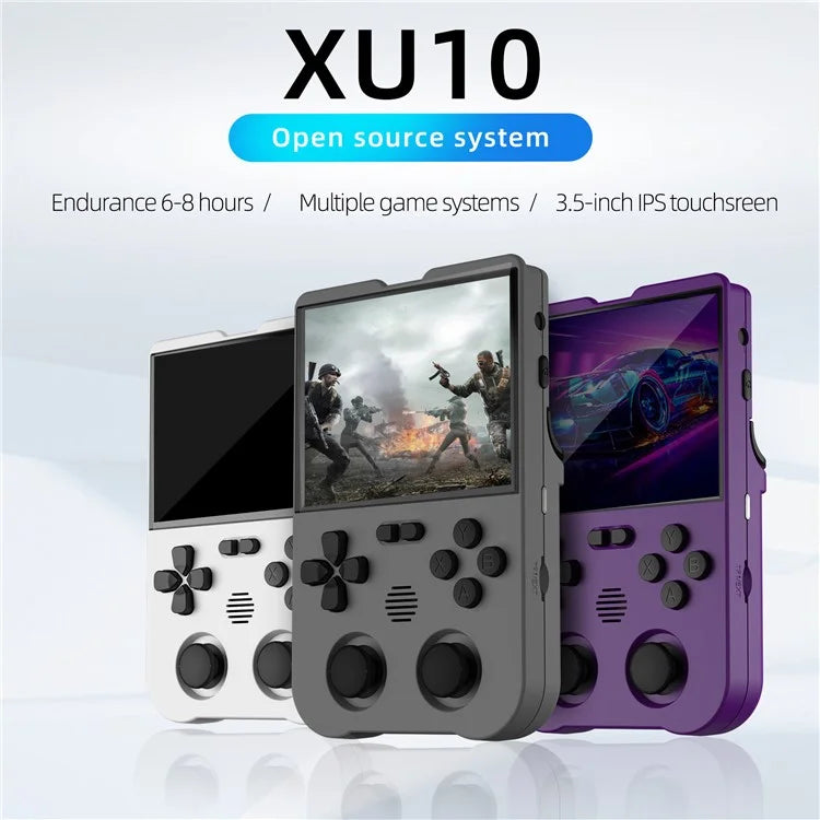 AMPOWN XU10 Dual Joy-Stick Game Machine Retro Handheld Game Console (No TF Card)
