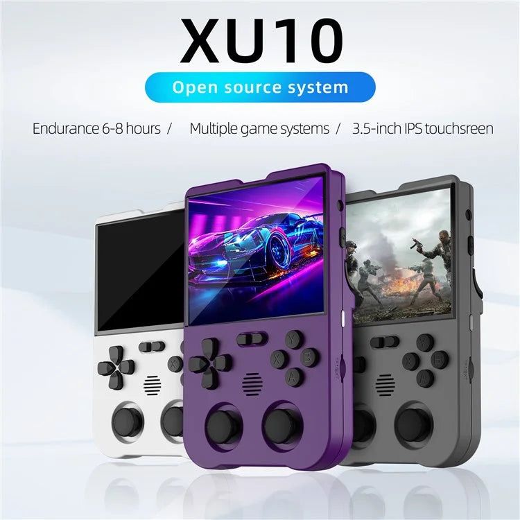 AMPOWN XU10 Dual Joy-Stick Game Machine Retro Handheld Game Console (No TF Card)
