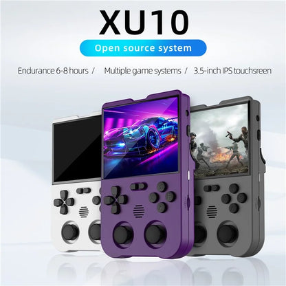 AMPOWN XU10 Dual Joy-Stick Game Machine Retro Handheld Game Console (No TF Card)