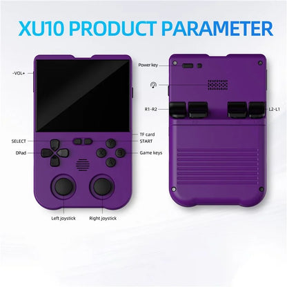 AMPOWN XU10 128GB Game Console Vintage Dual Joy-Stick Handheld Game Machine