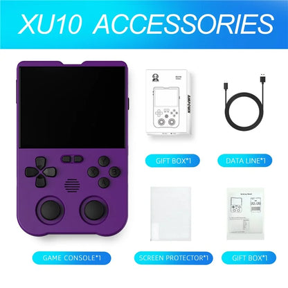 AMPOWN XU10 128GB Game Console Vintage Dual Joy-Stick Handheld Game Machine