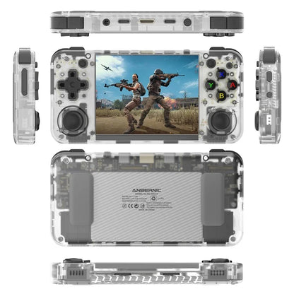 ANBERNIC RG35XXH Linux System 3.5-inch IPS Screen Open Source Game Console (English Version), 64G Memory
