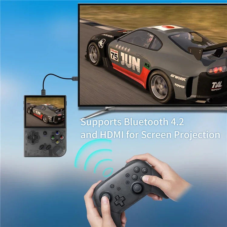 ANBERNIC RG35XX Plus 3.5-inch IPS Screen Wireless Gamepad Linux System Retro Game Console (English Version), 64+128G