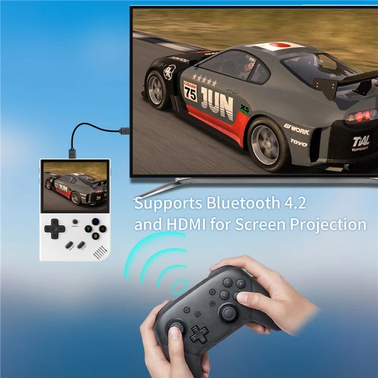 ANBERNIC RG35XX Plus 3.5-inch IPS Screen Wireless Gamepad Linux System Retro Game Console (English Version), 64+128G