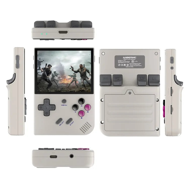ANBERNIC RG35XX Plus 3.5-inch IPS Screen Wireless Gamepad Linux System Retro Game Console (English Version), 64+128G