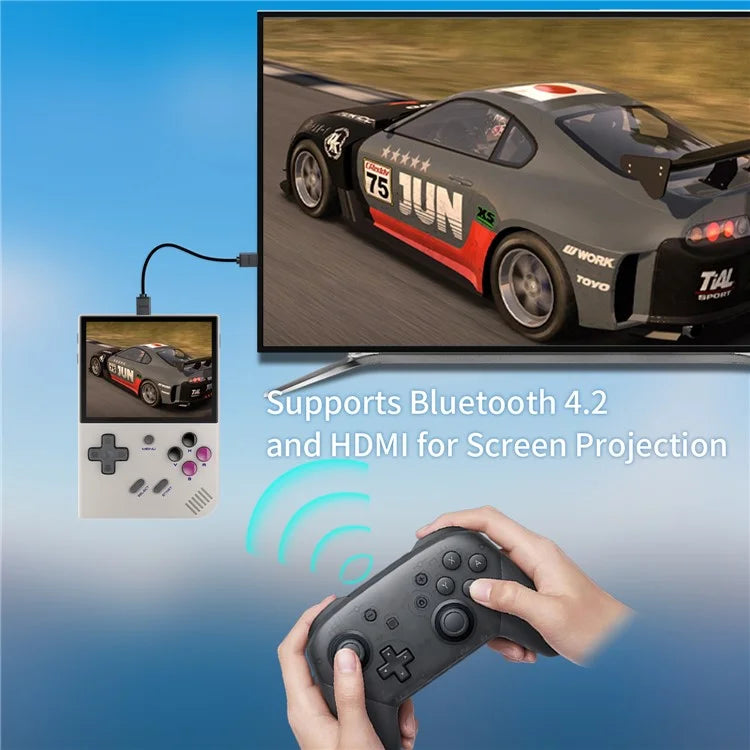 ANBERNIC RG35XX Plus 3.5-inch IPS Screen Wireless Gamepad Linux System Retro Game Console (English Version), 64+128G