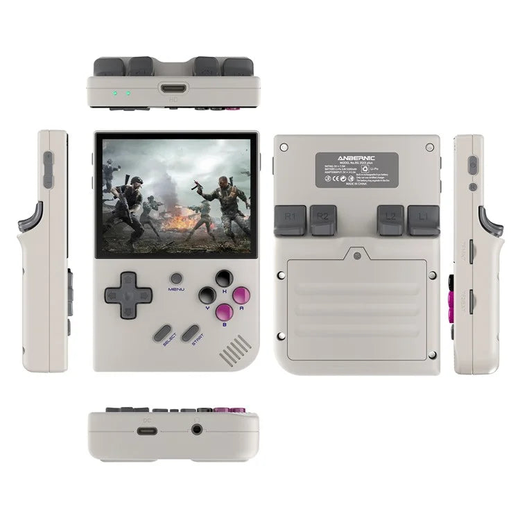 ANBERNIC RG35XX Plus 3.5-inch IPS Screen Wireless Gaming Machine Linux System Game Console (English Version), 64G Memory