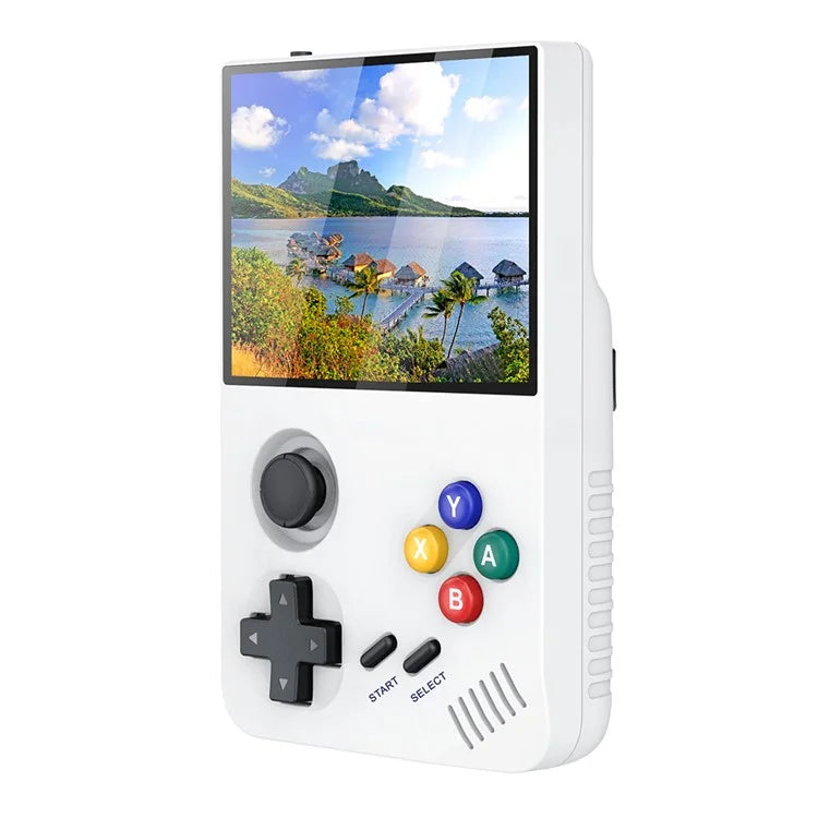 AMPOWN M19 3.5-inch IPS Screen Retro Handheld Game Console 3D Rocker Arcade Gamepad (English Version), with 64G TF Card