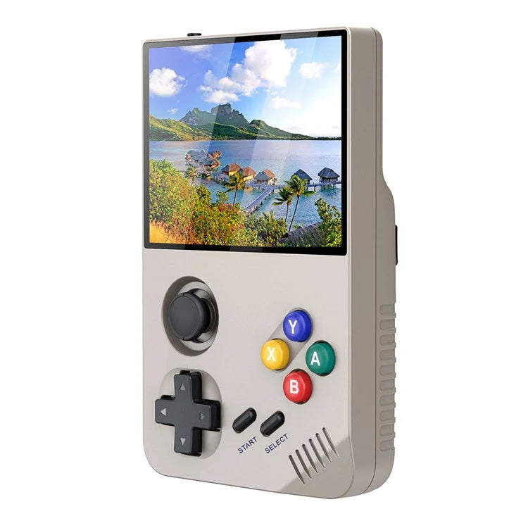 AMPOWN M19 3.5-inch IPS Screen Retro Handheld Game Console 3D Rocker Arcade Gamepad (English Version), with 64G TF Card