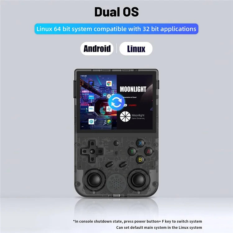 ANBERNIC RG353VS 3.5-inch Screen 16+64G Handheld Game Console, 15000 Games (English Version)